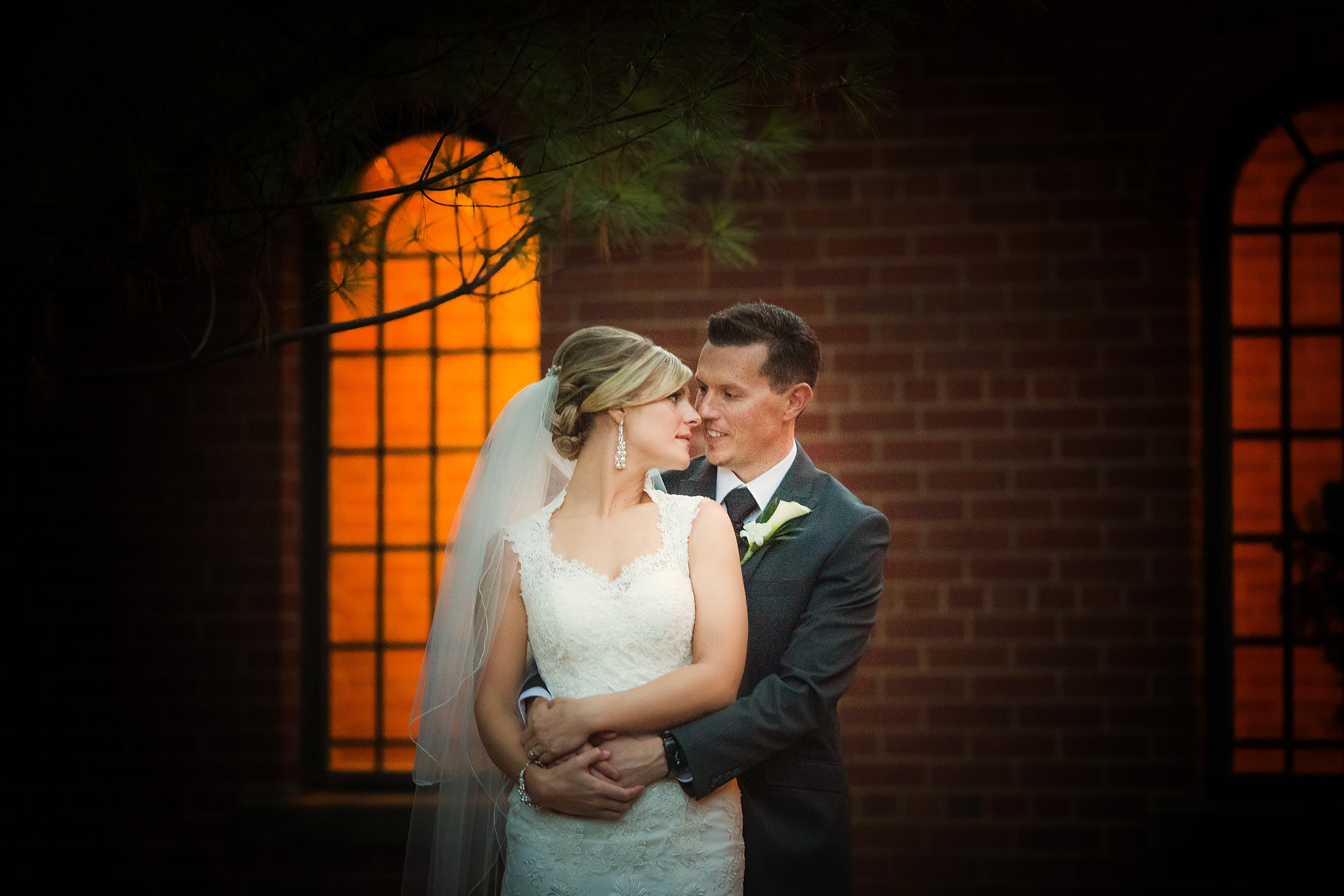 fall michigan wedding photographer fall bride groom