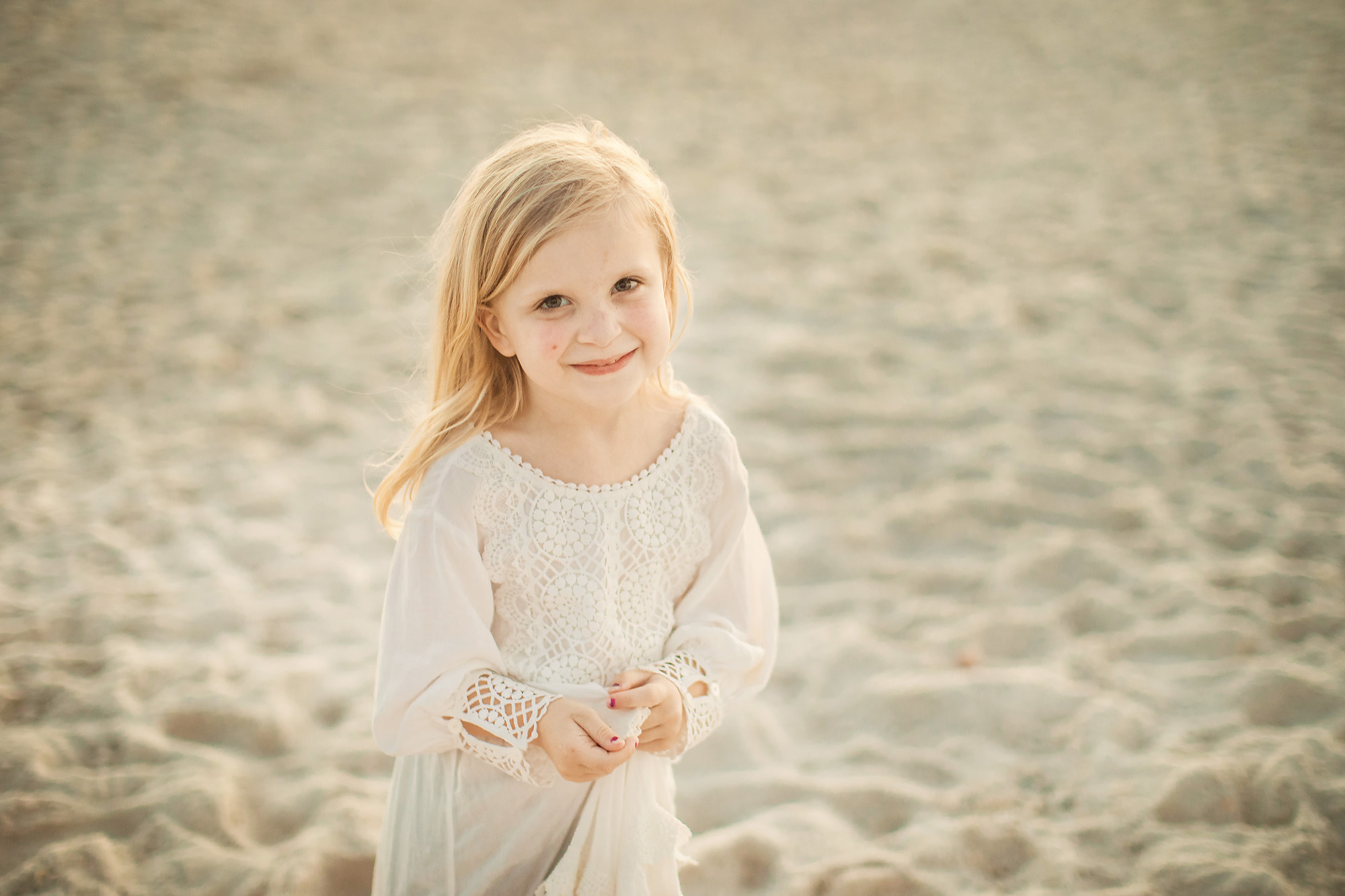 girl on beach portrait