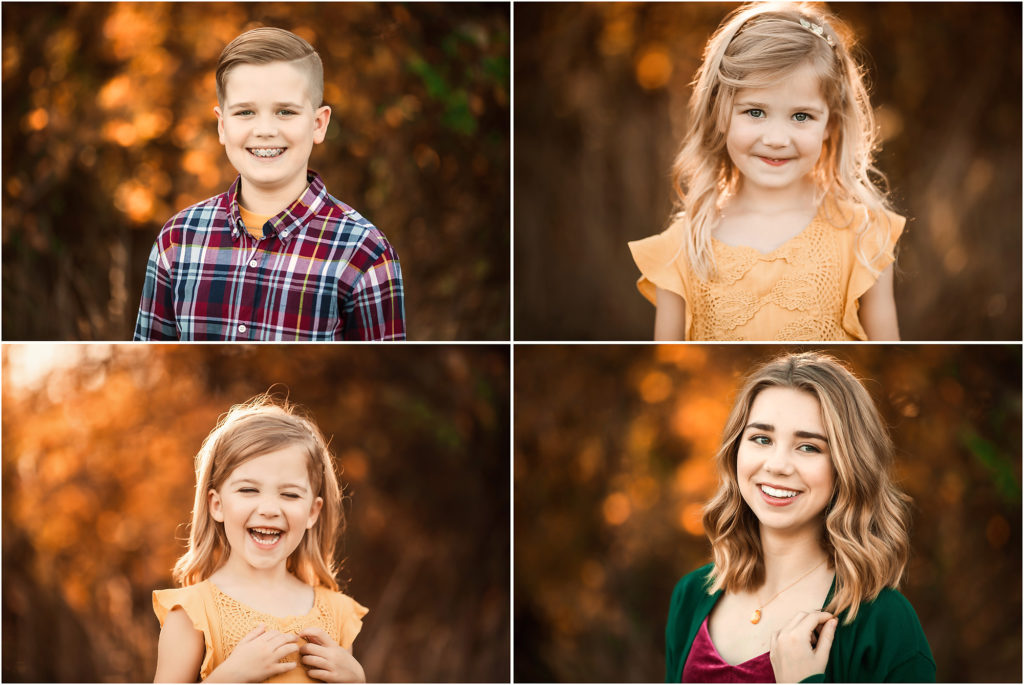 fall family portraits yellow orange
