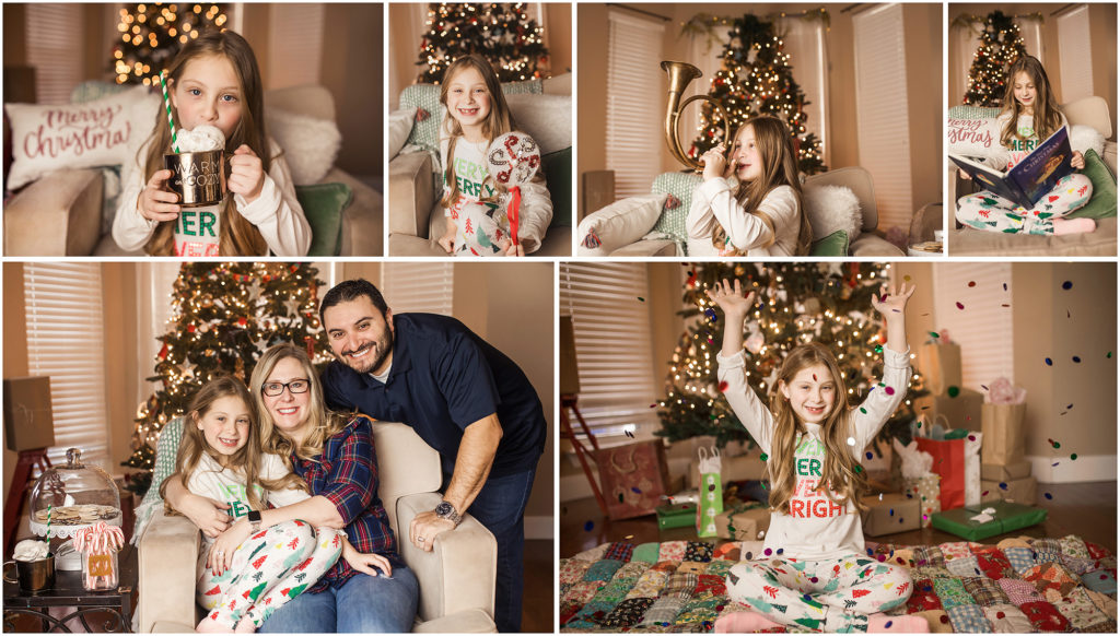family christmas photo minis studio